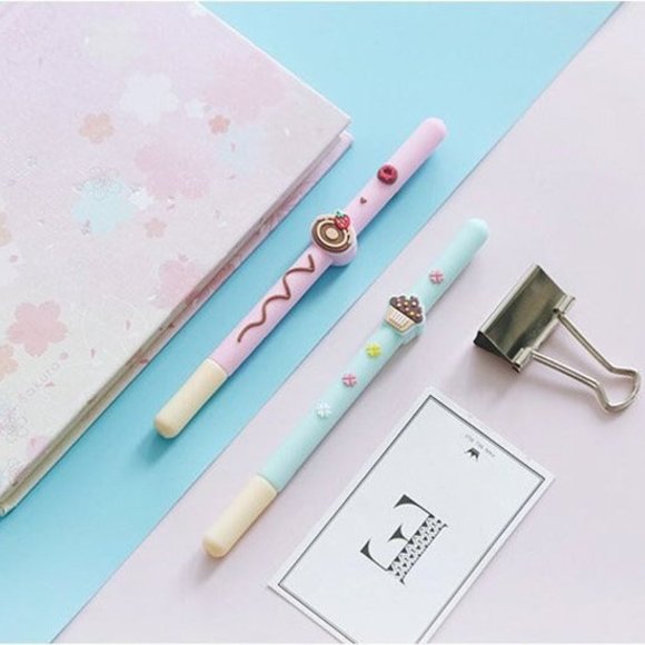 Yummy Biscuit Gel Pen - 2pcs - Picture 4 of 9